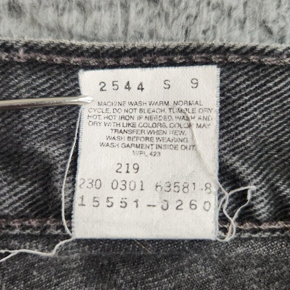 VTG Y2K High Waisted Mom Jeans Women's 14 Curvy Levi's 550 Straight Tapered Leg - Picture 9 of 12